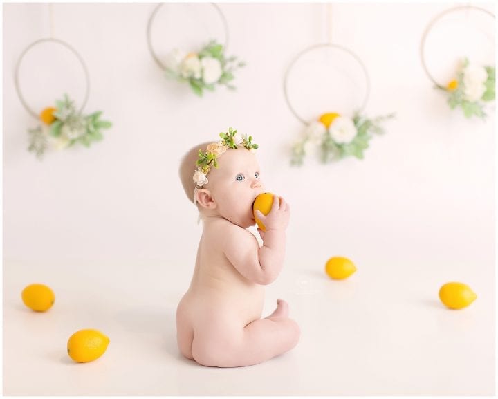 Baby K's Lemon Fruit Bath Mary Christine Photography