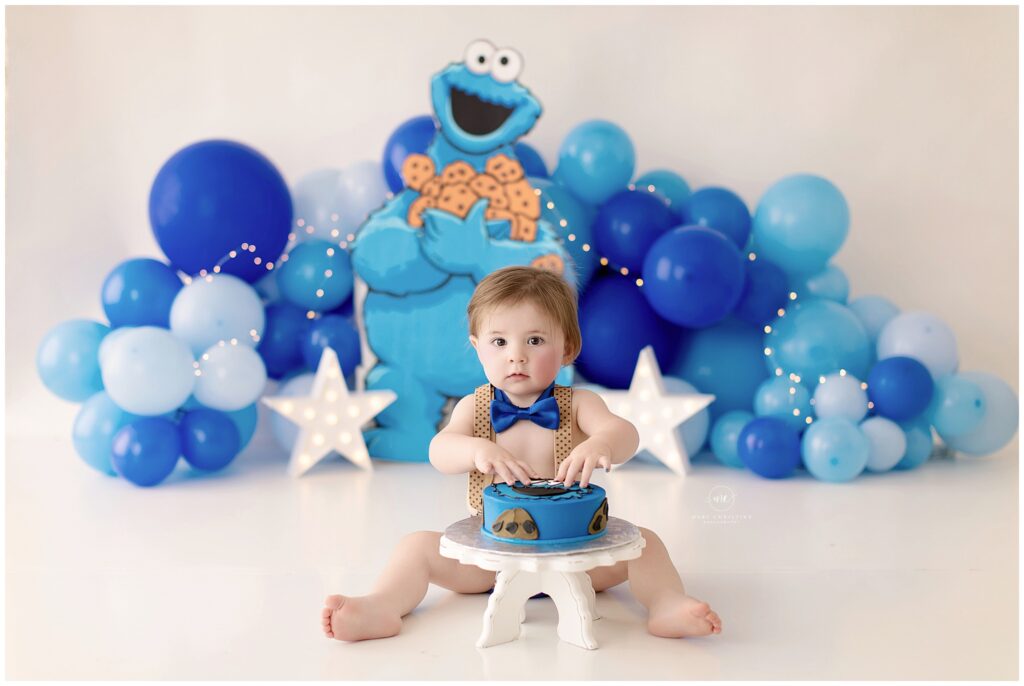 Cookie Monster Cake Smash